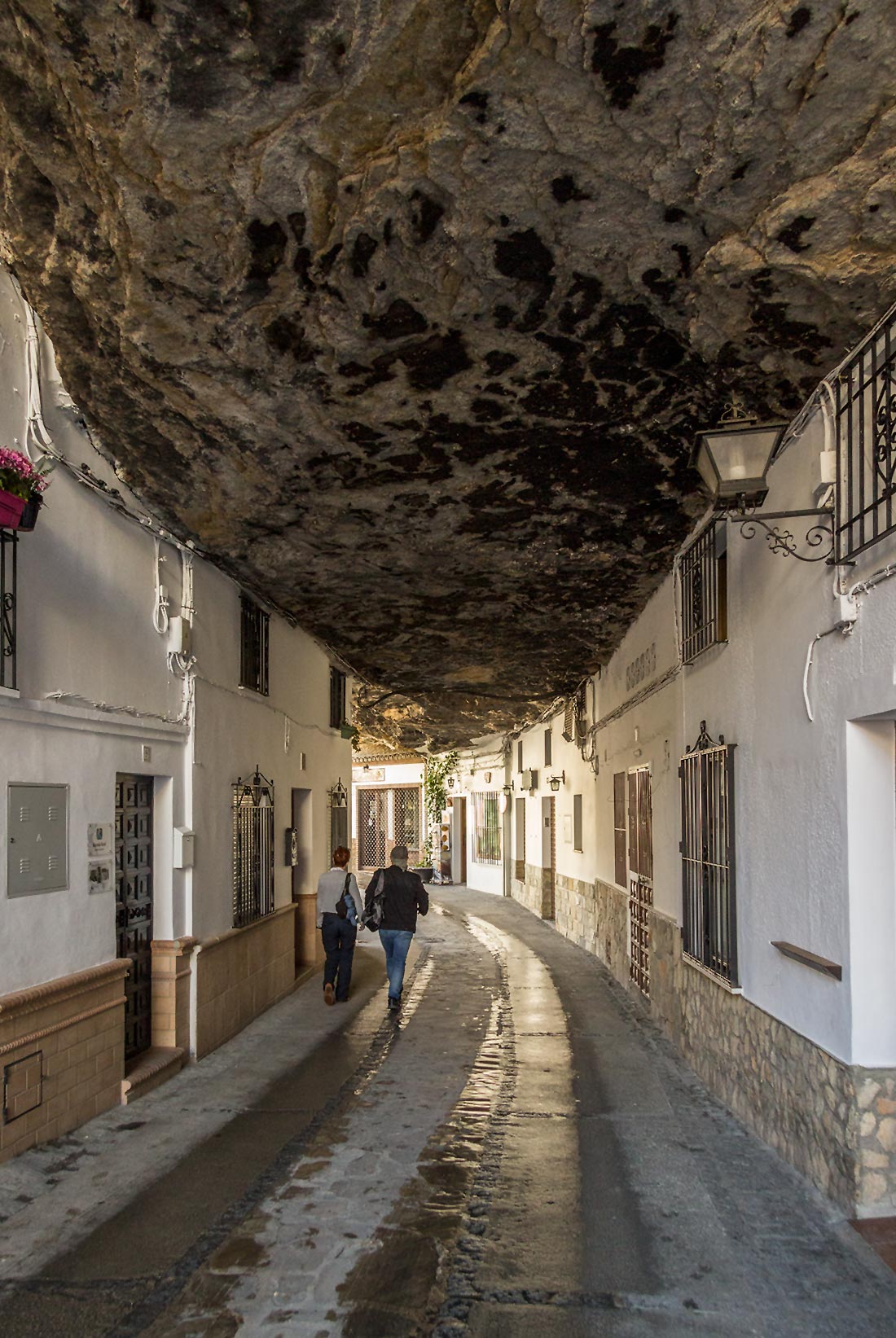 The cliff village of Setenil de las Bodegas in Andalusia