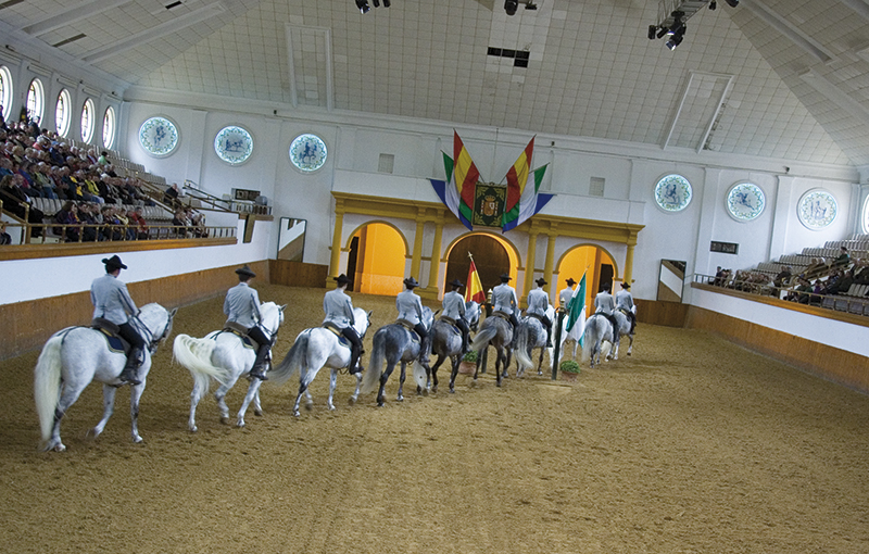 The Andalusian riding school in Jerez. Photo: Hanne Olsen