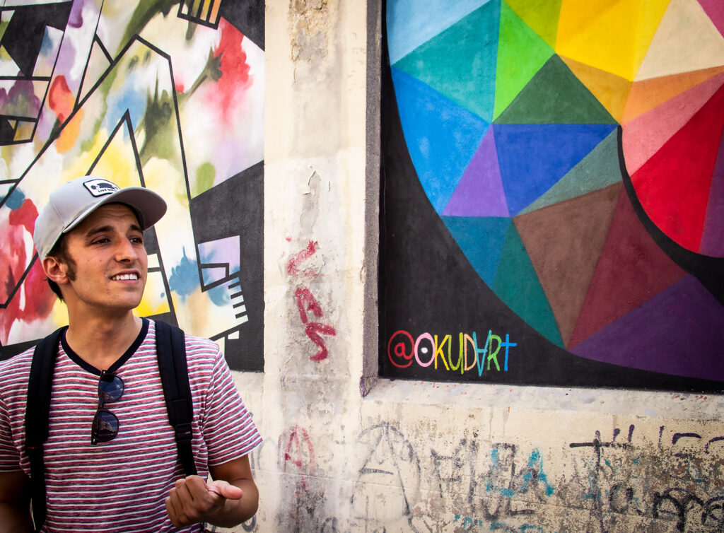 Explore the colourful street art of Madrid with your own guide, Javier, from Cooltourspain and have a different experience in Madrid