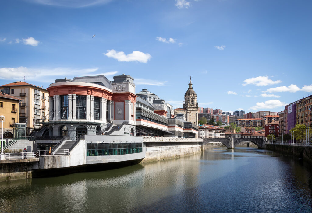 Bilbao's food market is an architectural gem by the river.