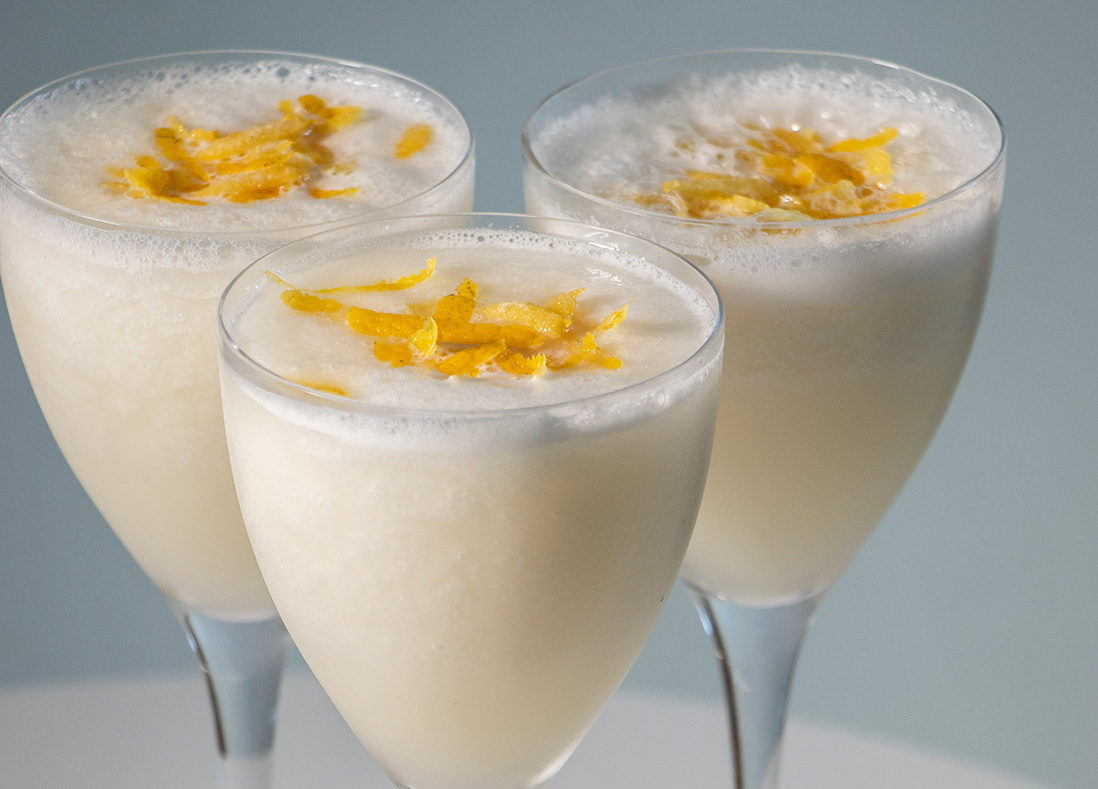 Forfriskende spansk citronsorbet med cava