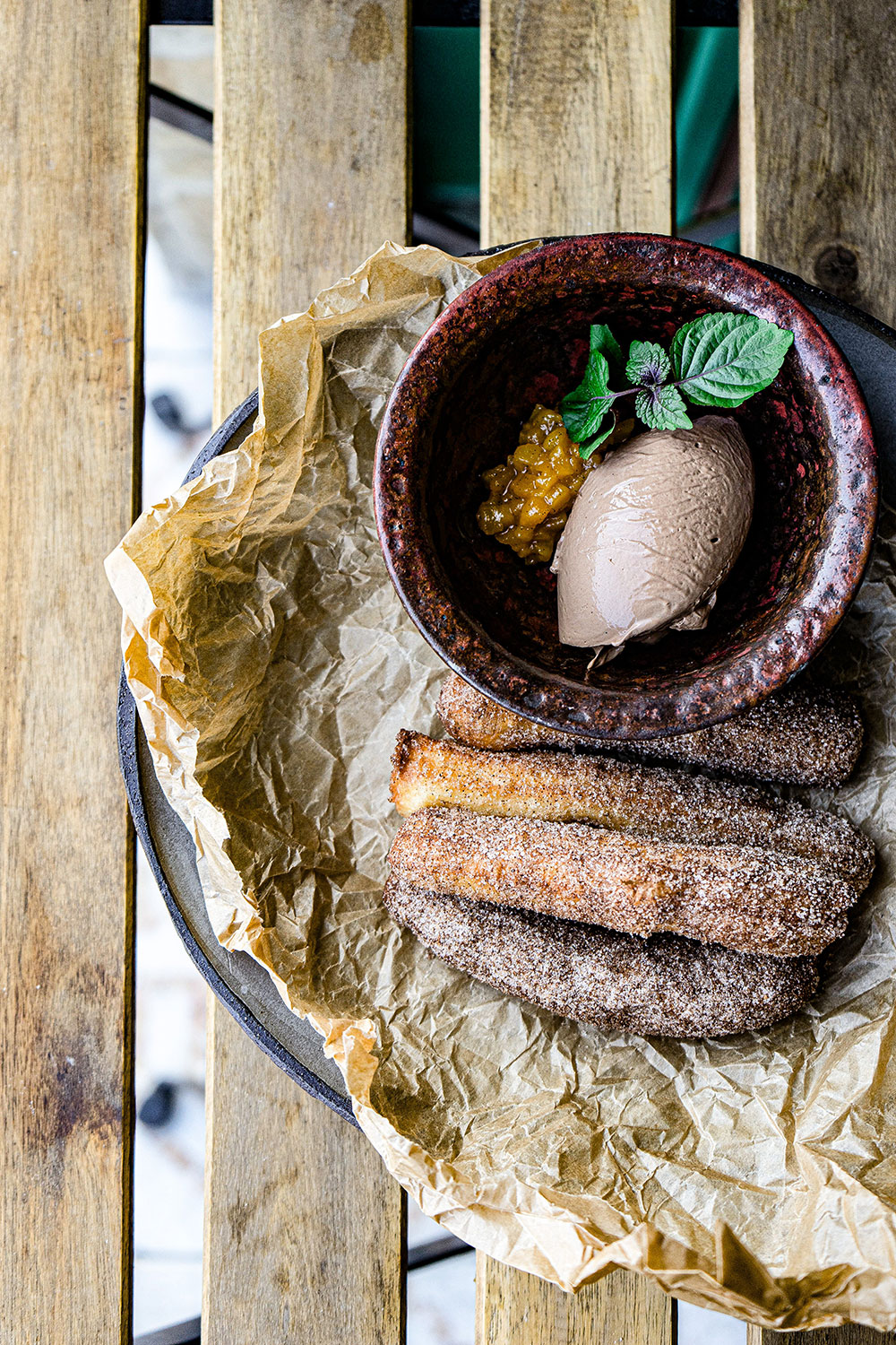 Get the recipe for churros with delicious side dishes