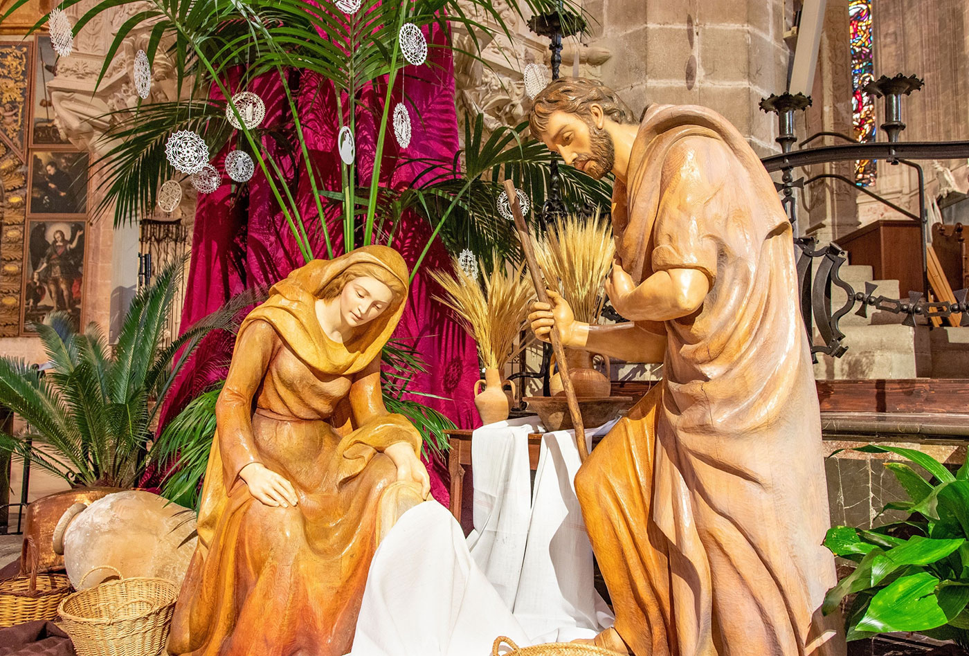 Juleudsmykning i katedralen i Palma de Mallorca
