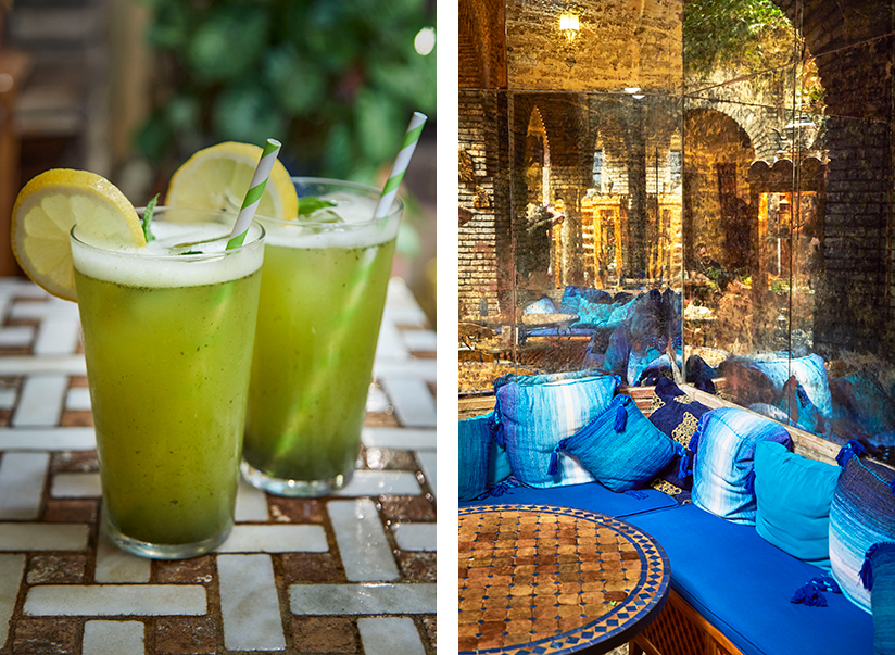 Ambiente árabe en el Salón de Té de Córdoba.
