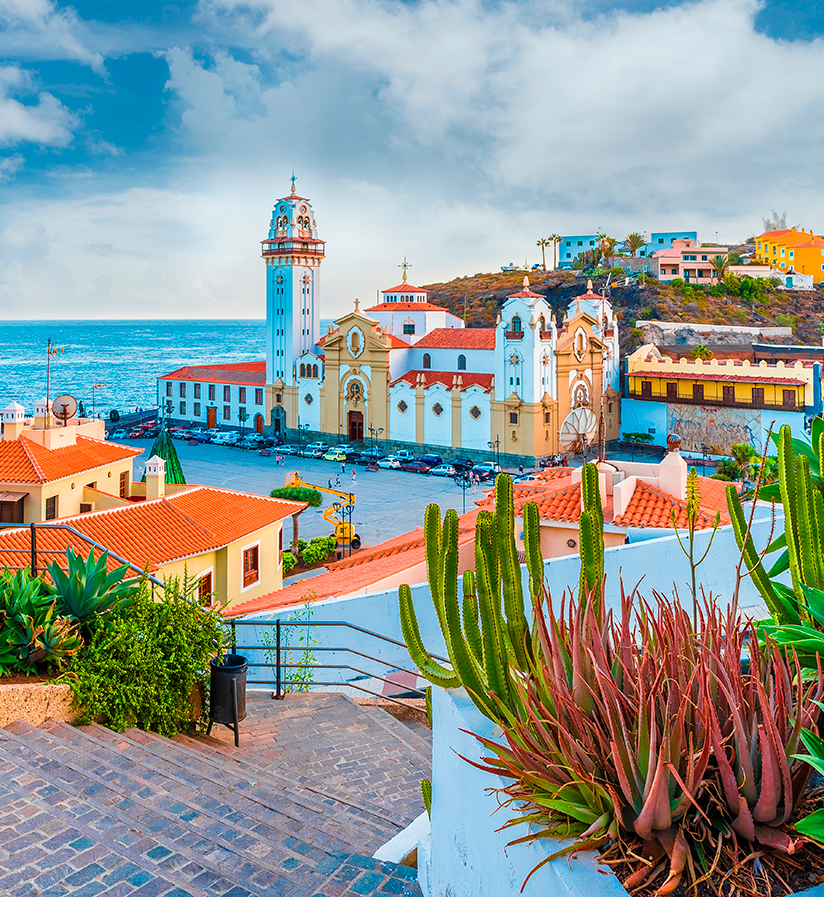 Den charmerende by Candelaria på Tenerife.