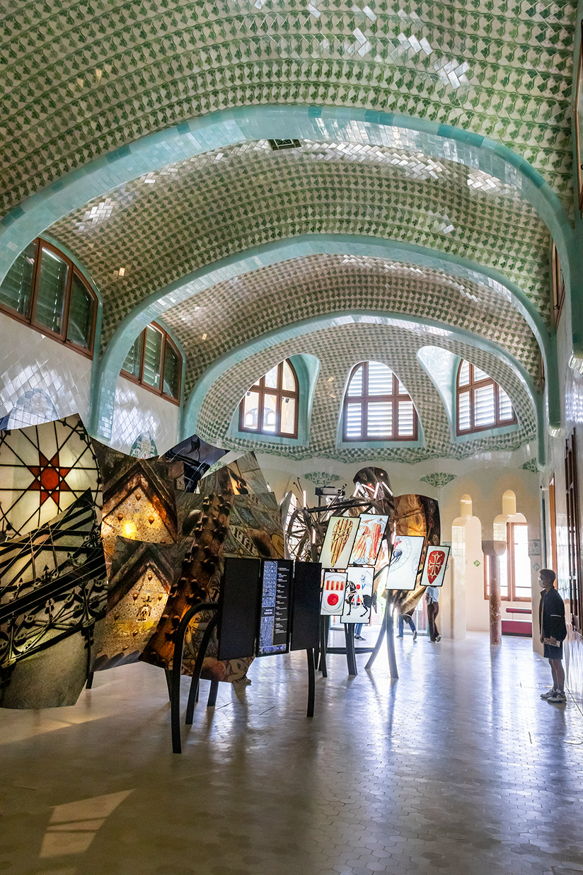 La Sala Hipóstila del Recinto Modernista de Sant Pau de Barcelona.