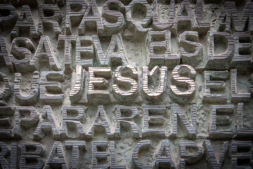Friendly detail on the Sagrada Familia.