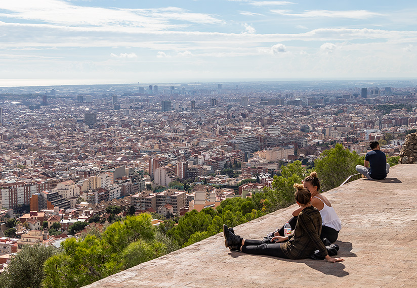 Du får Barcelonas bedste udsigt fra Bunkers Carmel.