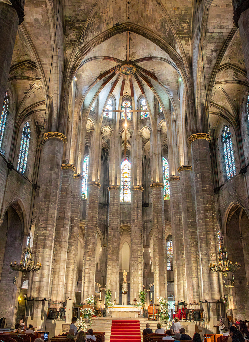 Barcelonas smukke kirke Santa Maria del Mar